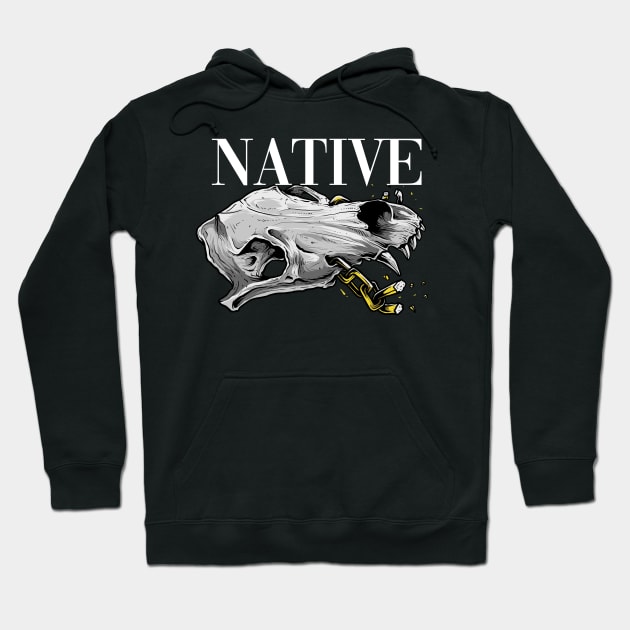 native bones Hoodie by mbonproject